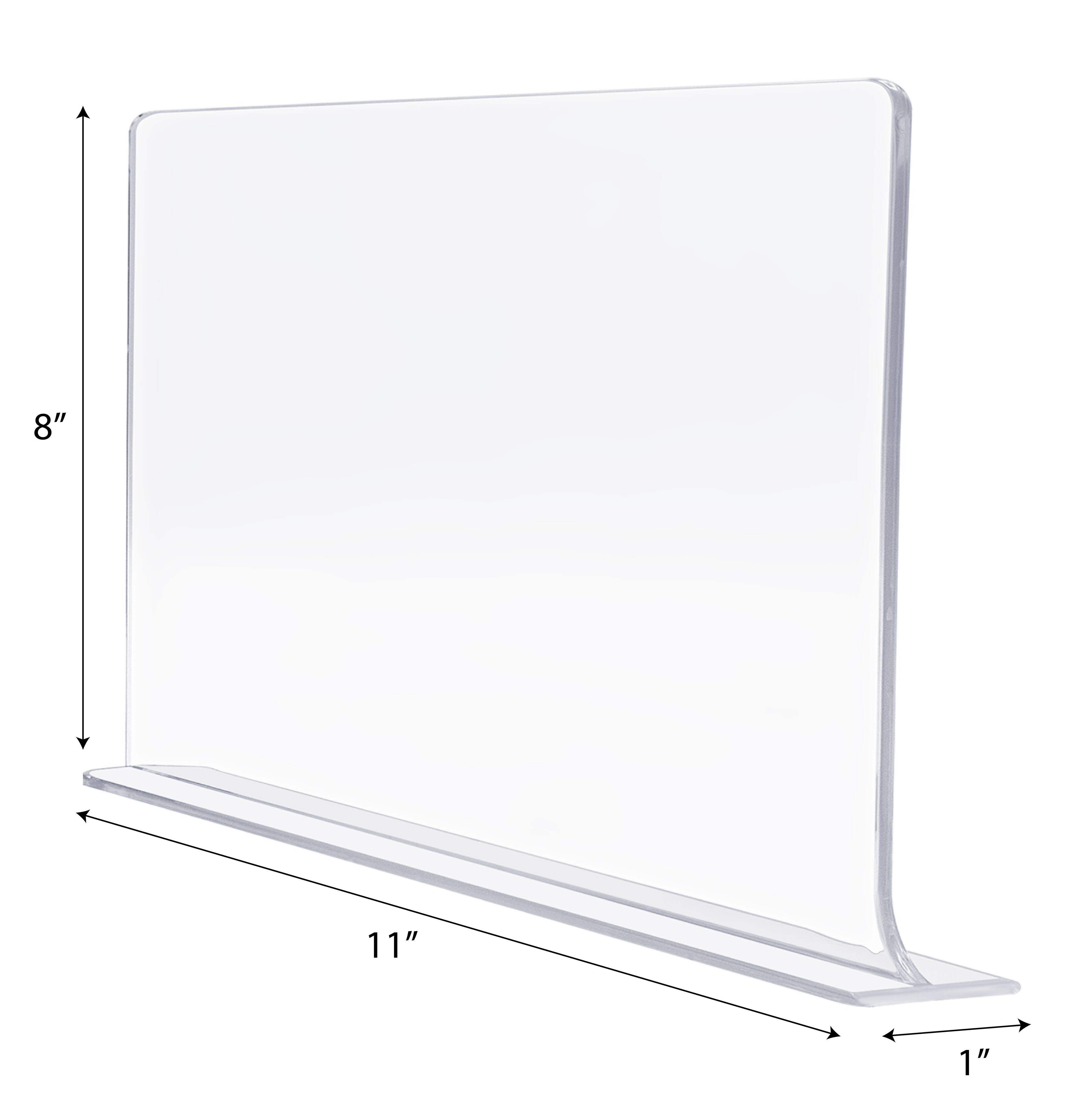 Alt View 3. Sorbus - Sorbus Acrylic Adhesive Shelf Divider Organizers, w/Self Adhesive Tape, Great for Closet Organization, Clothes - Clear.