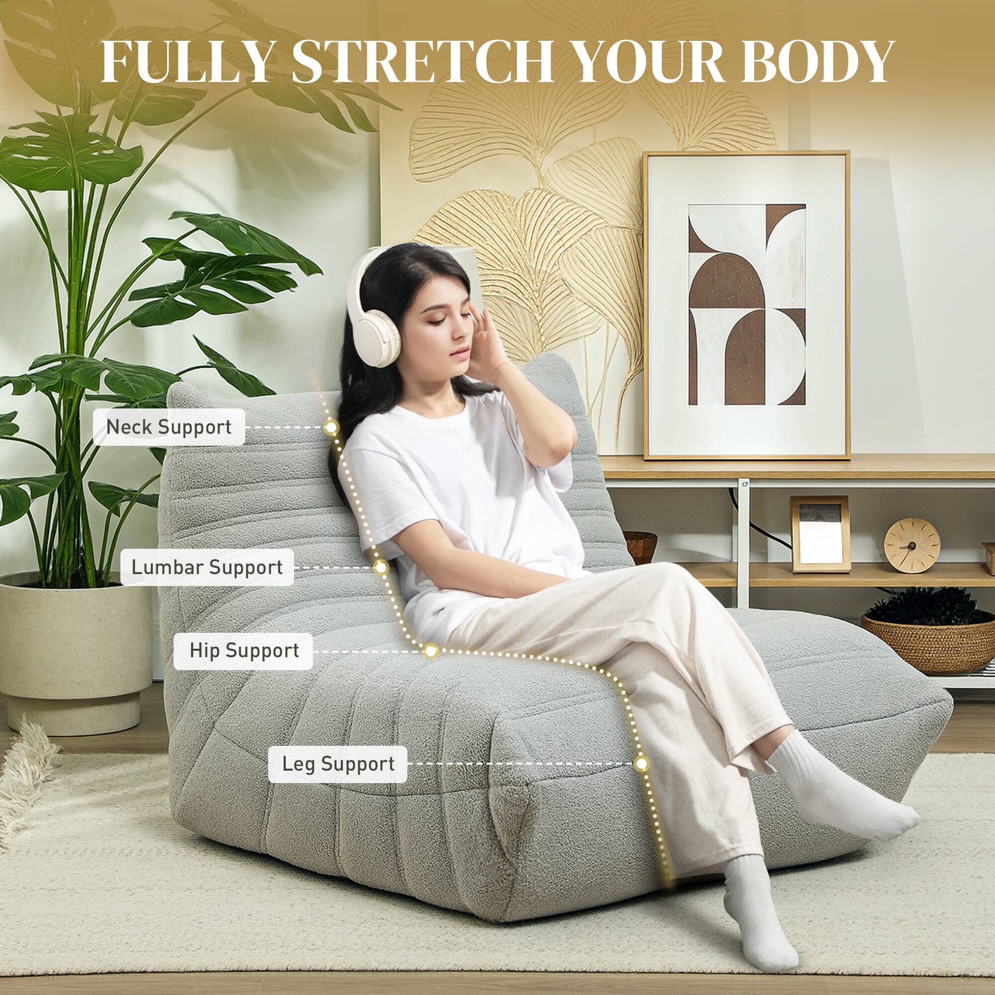 FULLY STRETCH YOUR BODY

Neck Support
Lumbar Support
Hip Support
Leg Support