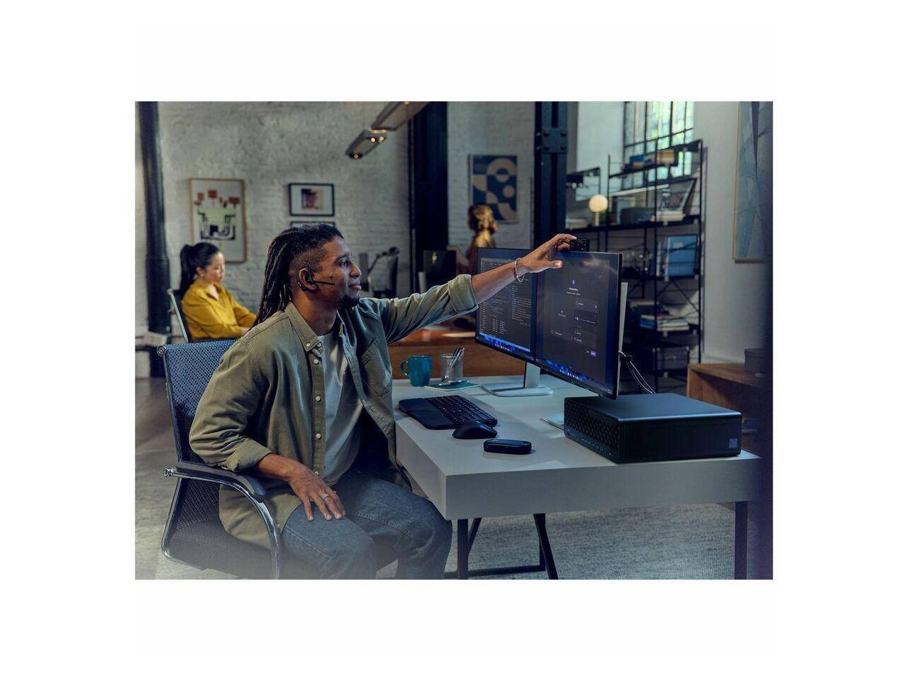 Alt View 2. HP - HP EliteDesk 8 G1i SFF Desktop Computer U7 265 32GB 1TB SSD W11P BH9E8UTABA - Black.