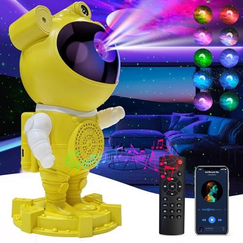 The Best Inks - Astronaut Galaxy Projector-star Projector White Noise Star And Moon Lights For Bedroom With Timer Remote Nebula Night - Yellow