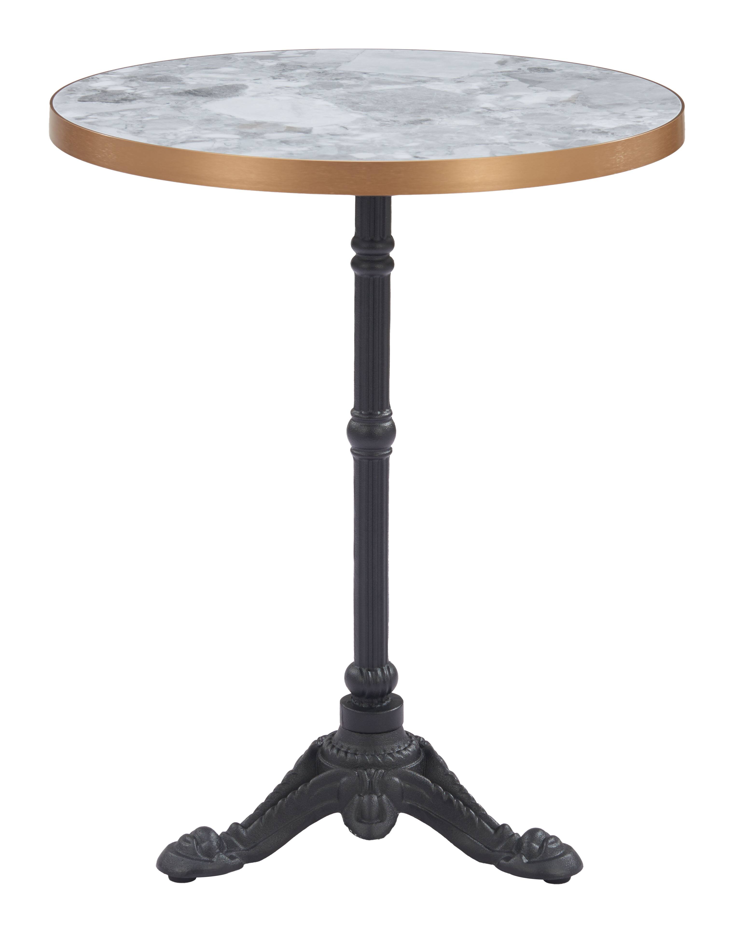Alt View 1. Hivvago - Gazebo Dining Table Multicolor - Gold, Gray.
