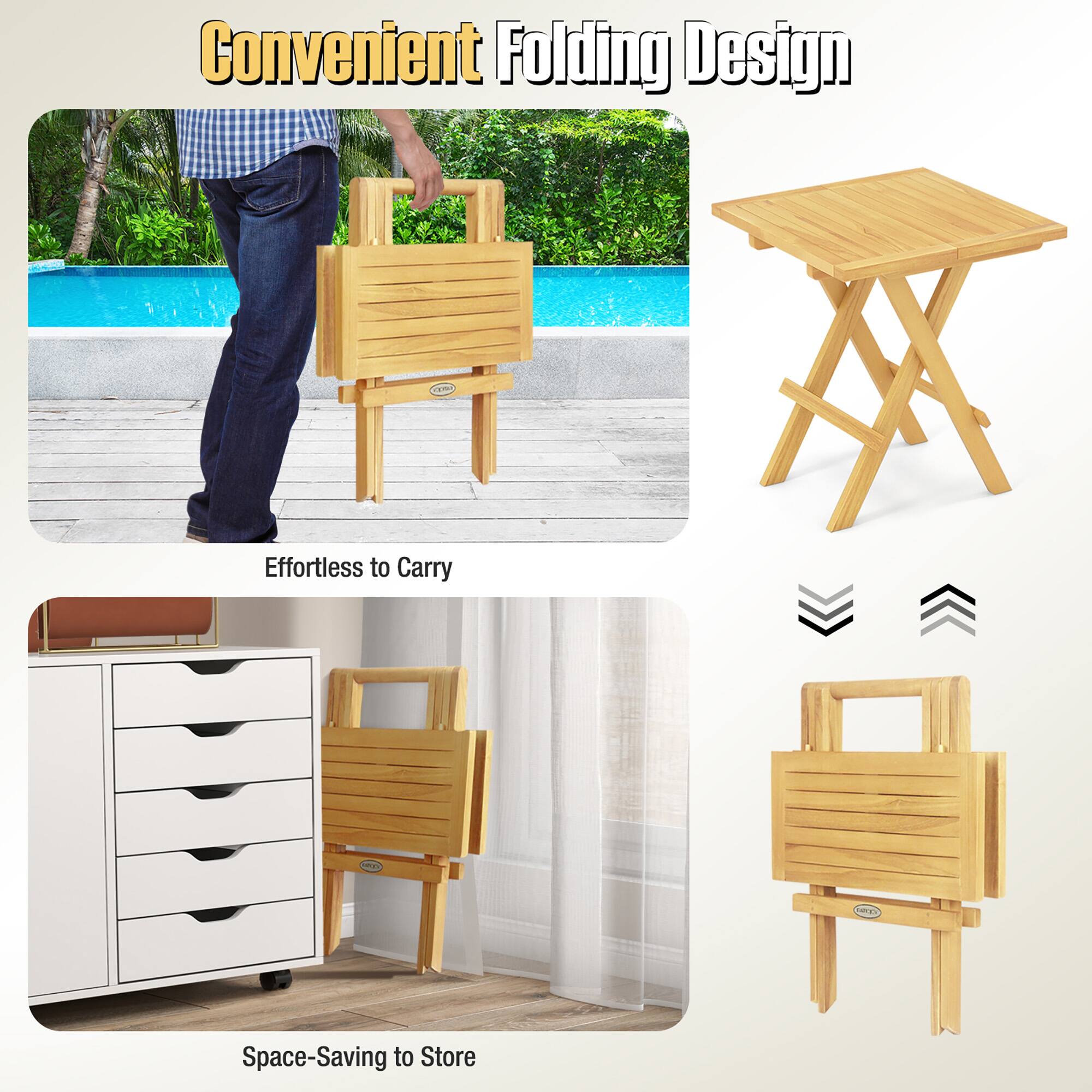 Convenient Folding Design

Effortless to Carry

Space-Saving to Store