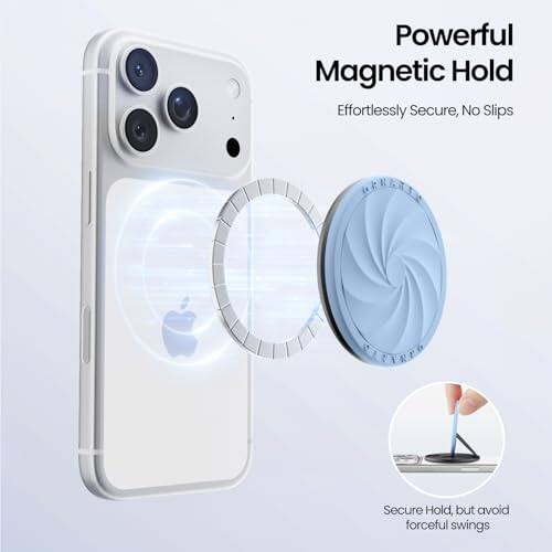 Powerful Magnetic Hold  
Effortlessly Secure, No Slips  
Secure Hold, but avoid forceful swings