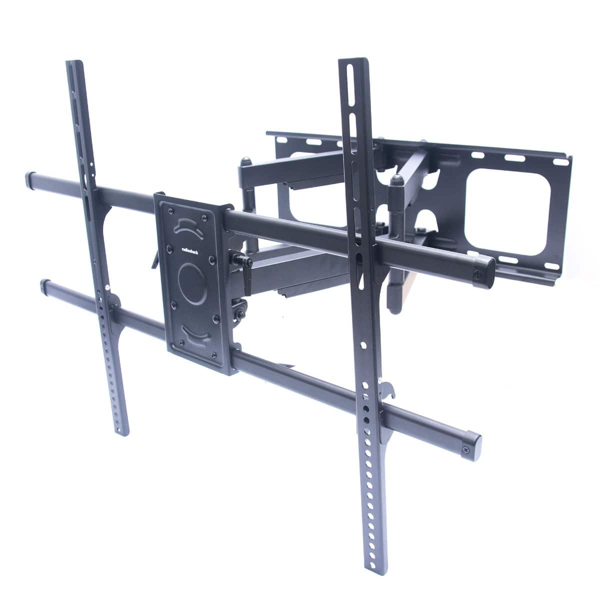 Front. RadioShack - Full Motion TV Wall Mount 50 to 90 Inch Screens 1606032 - Black.