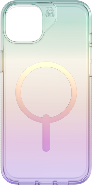 Front. ZAGG - Zagg Milan Snap Iridescent Case for iPhone 15 Plus - Iridescent.