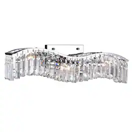 CWI Lighting - Glamorous 3 Light Vanity Light With Finish - Chrome