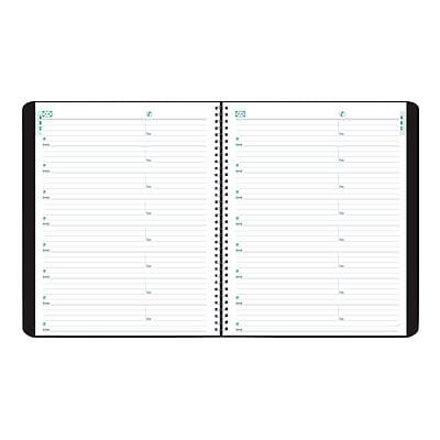 Alt View 7. Blueline - 2025 Blueline Plan & Link 7.25" x 9.25" Monthly Planner, Faux Leather Cover, Black - Black.