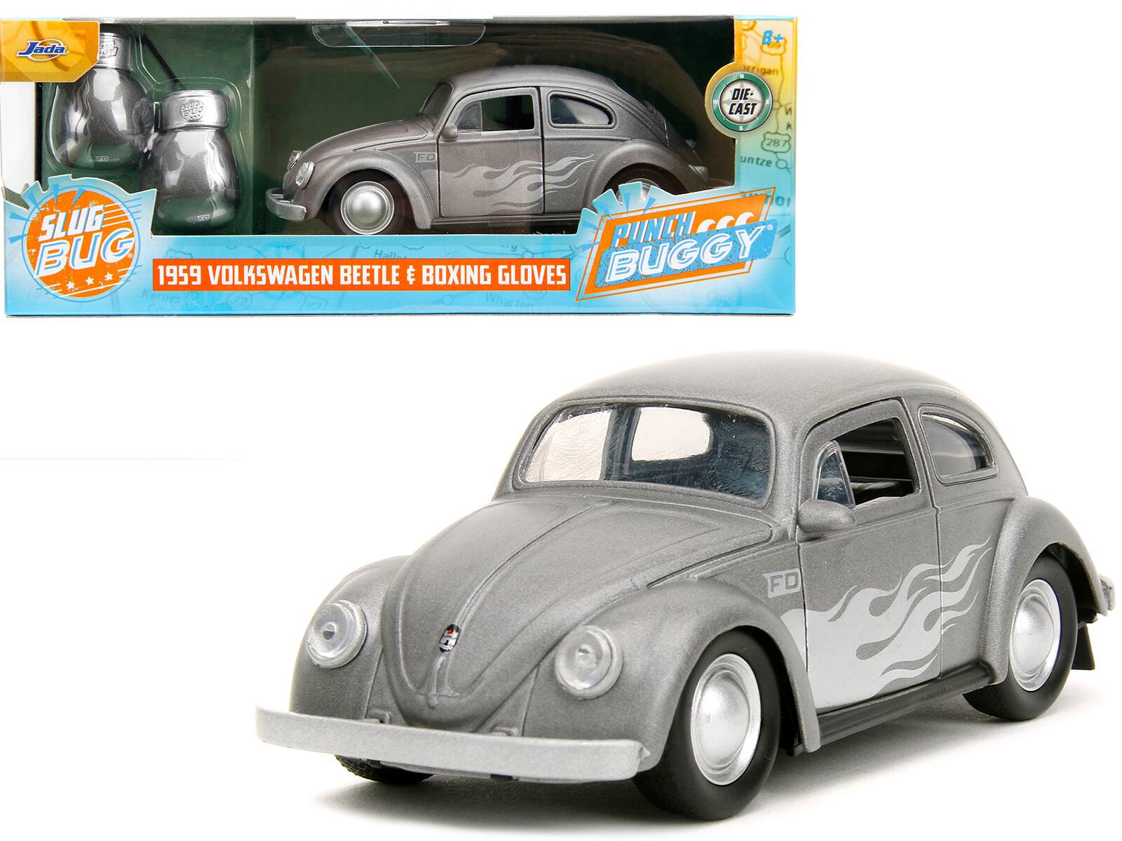 Jada
Slug Bug
1959 Volkswagen Beetle & Boxing Gloves
Punch Buggy
Die-Cast
8+
FD