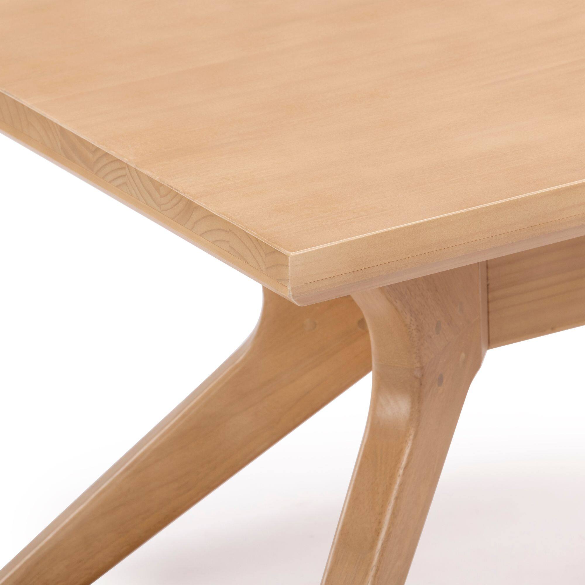 Alt View 3. Plank+Beam - Verso Rectangular Coffee Table (48in x 24in / 1220mm x 610mm), Blonde - Blonde.
