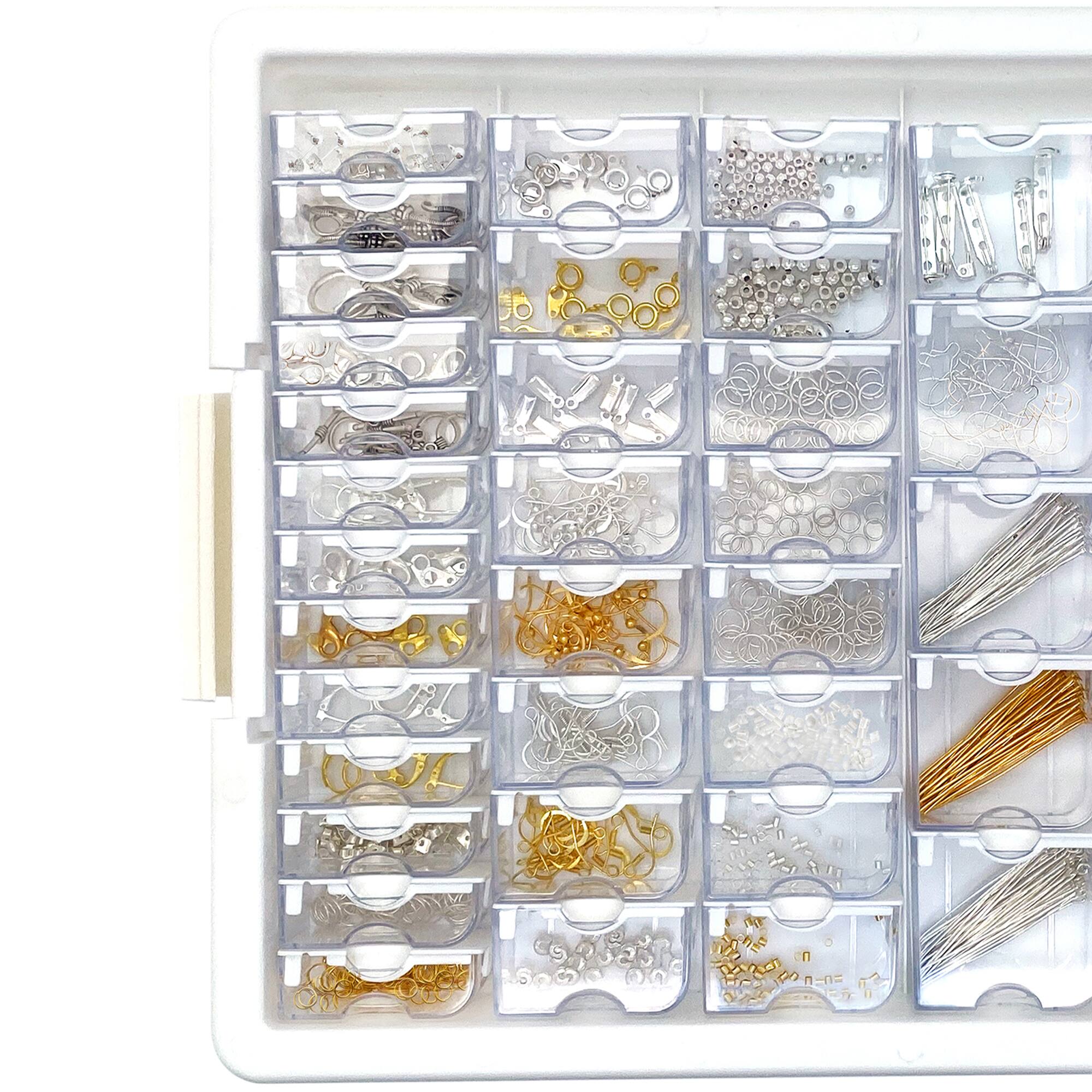 Alt View 1. Bead Storage Solutions - Bead Storage Solutions Elizabeth Ward 1,111pc Assorted Jewelry Findings Tray - Multicolor.