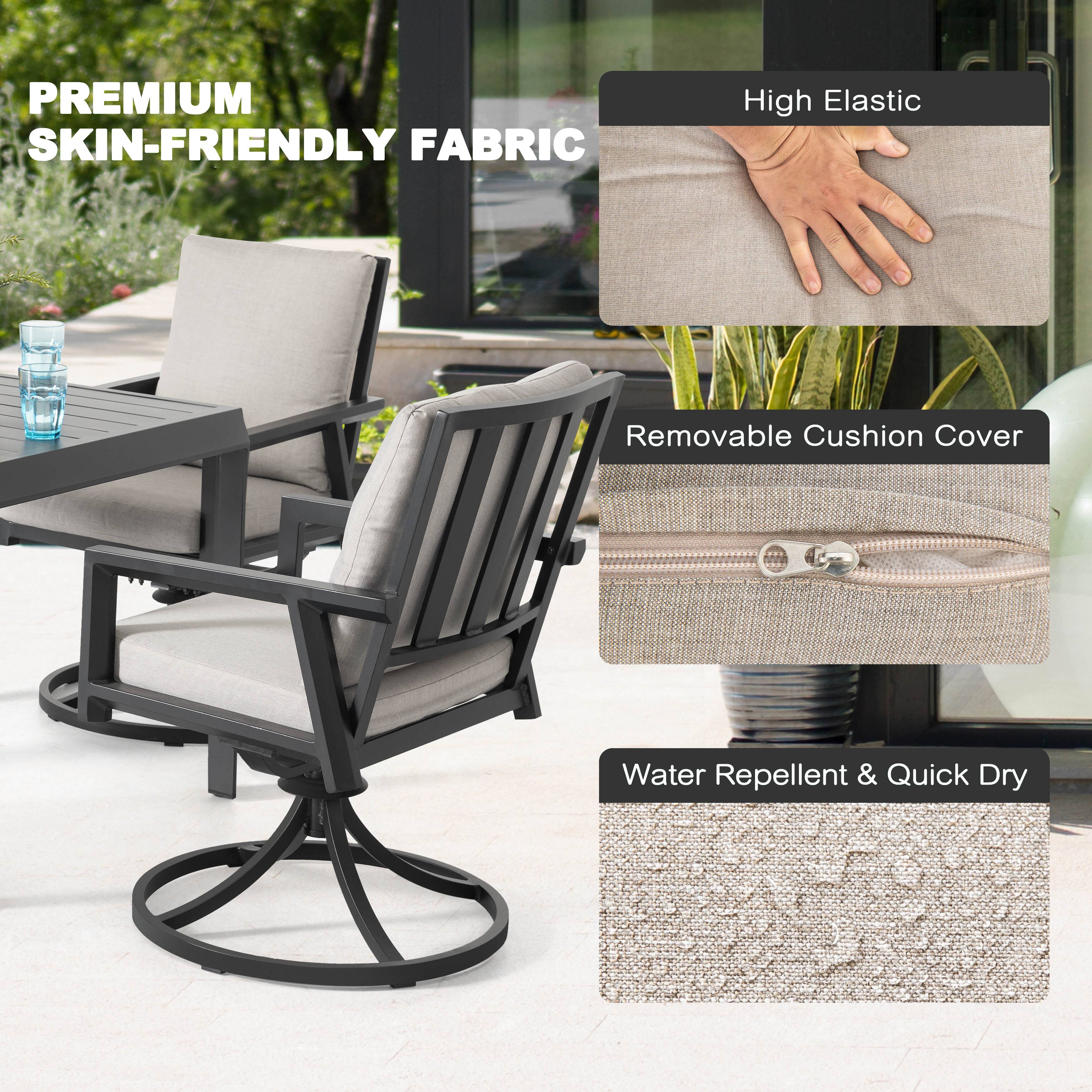 PREMIUM SKIN-FRIENDLY FABRIC

- High Elastic
- Removable Cushion Cover
- Water Repellent & Quick Dry