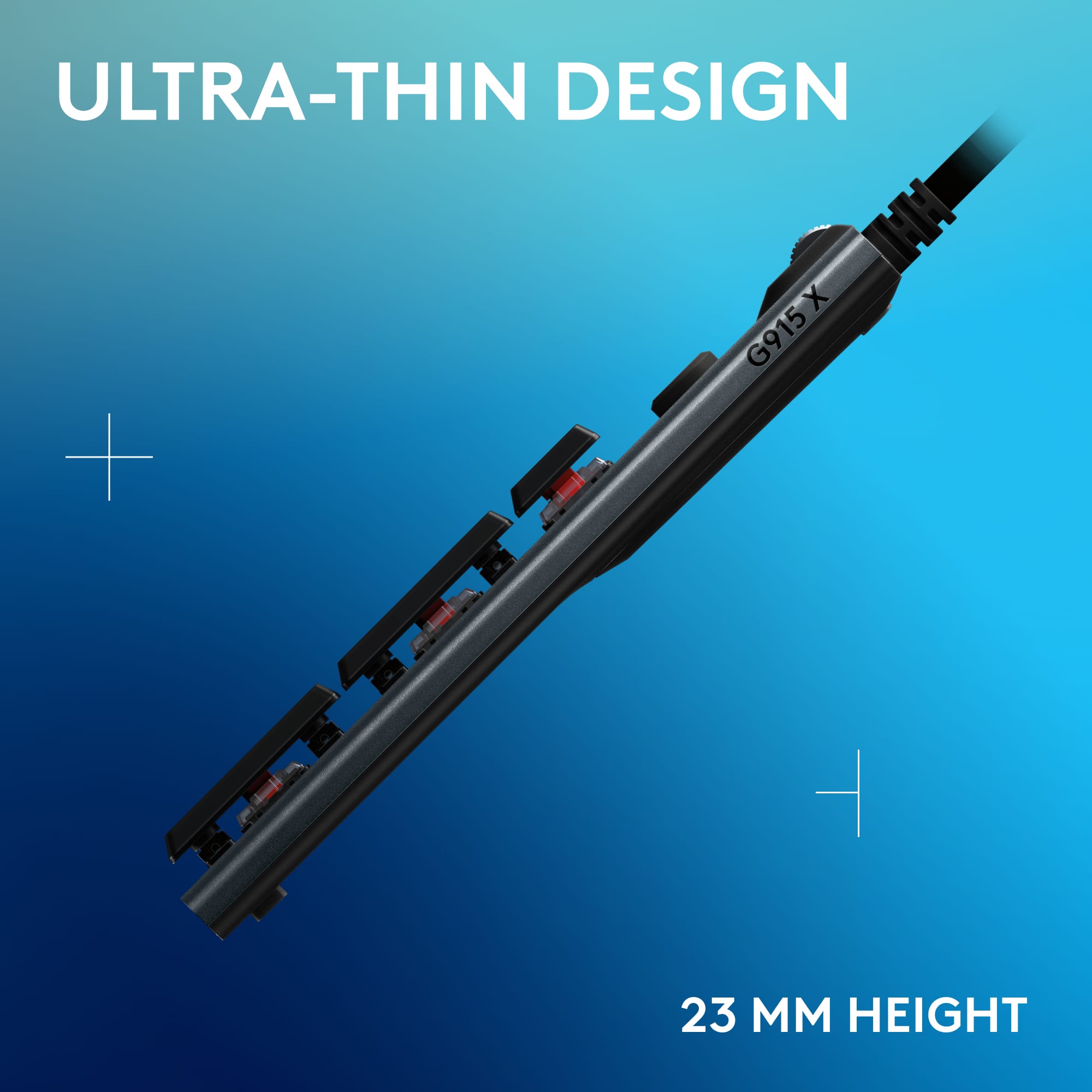 Ultra-Thin Design + X G915 - 23 mm Height