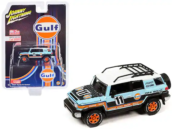JOHNNY LIGHTNING
Gulf
MiJo Exclusives
LIMITED EDITION
1 of 6000
2007 Toyota FJ Cruiser
Gulf
OFF-ROAD
11
BOSCH
moma
ALJIN
PRO
DEMENT