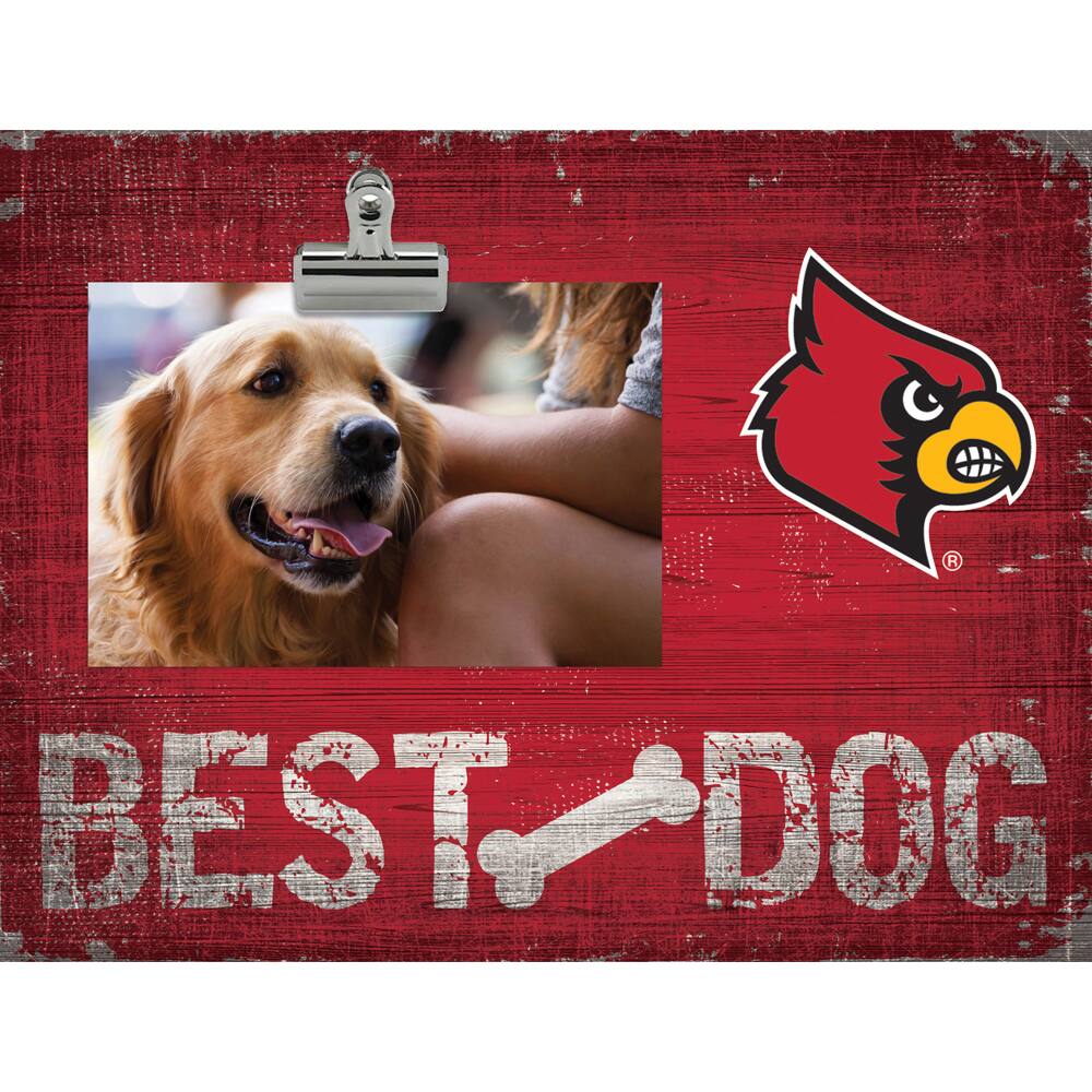 Louisville Cardinals 10.5" x 8" Best Dog Clip Photo Frame