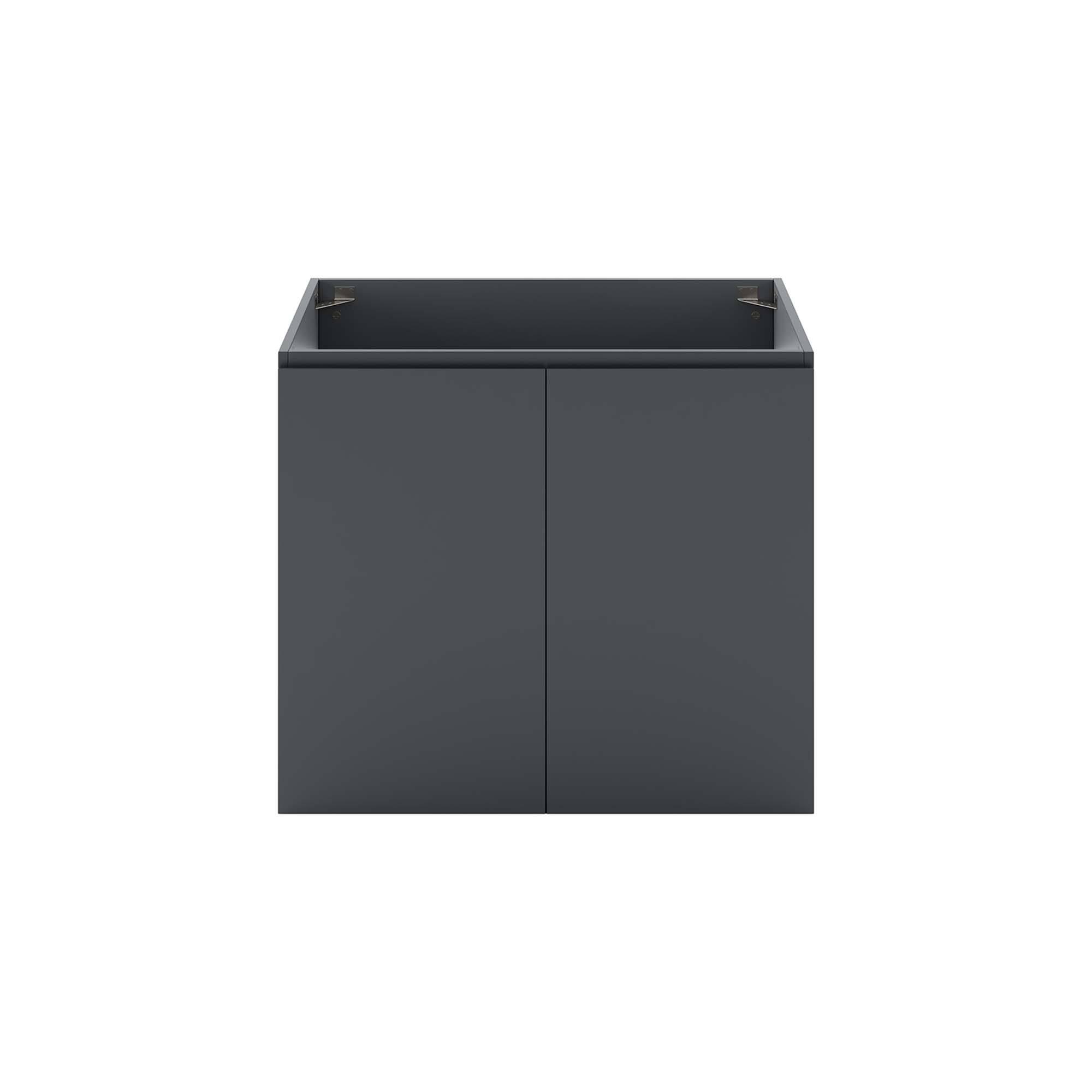 Alt View 4. Modway - Bryn Wall-Mount Bathroom Cabinet Basin Not Included - Gray.