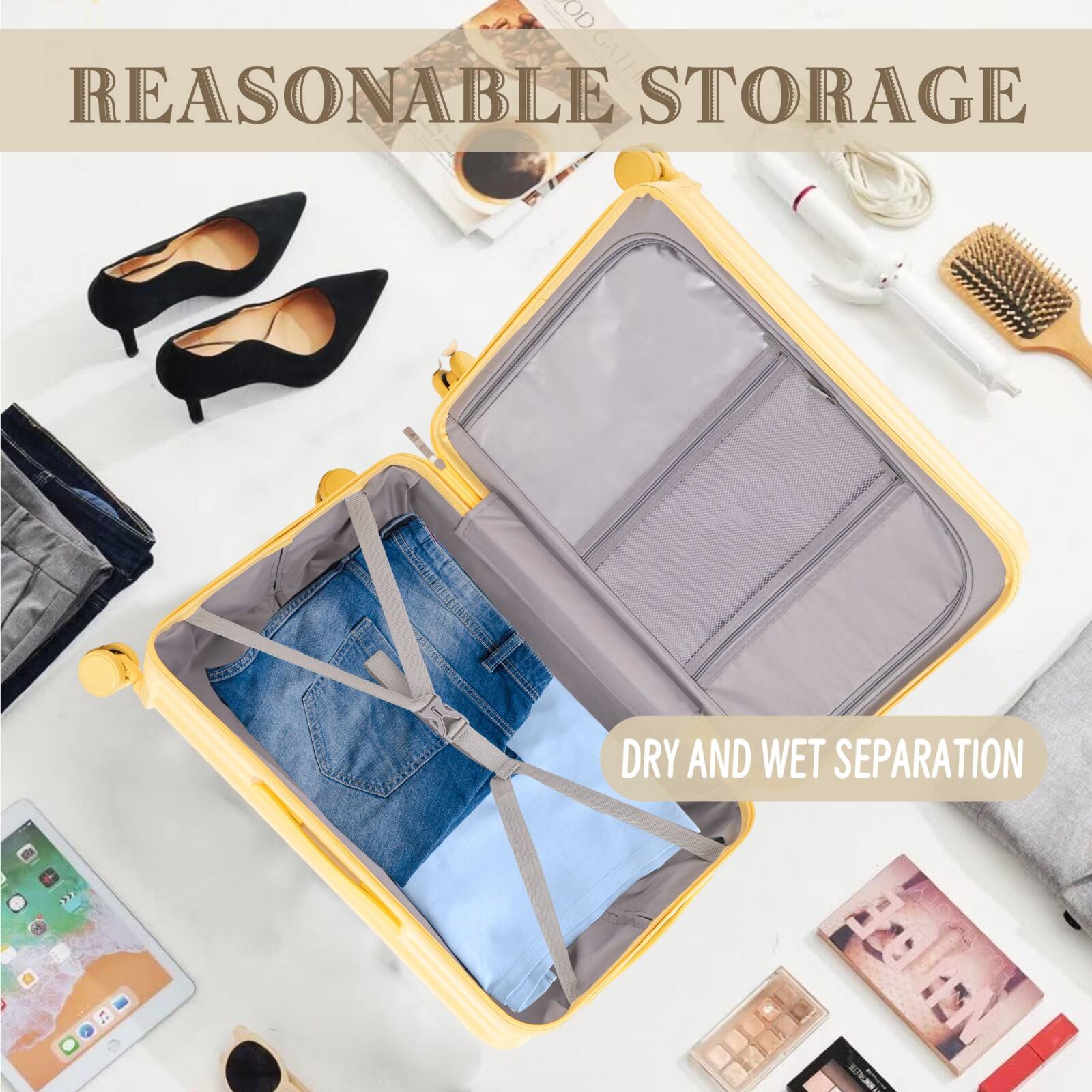 REASONABLE STORAGE  
DRY AND WET SEPARATION