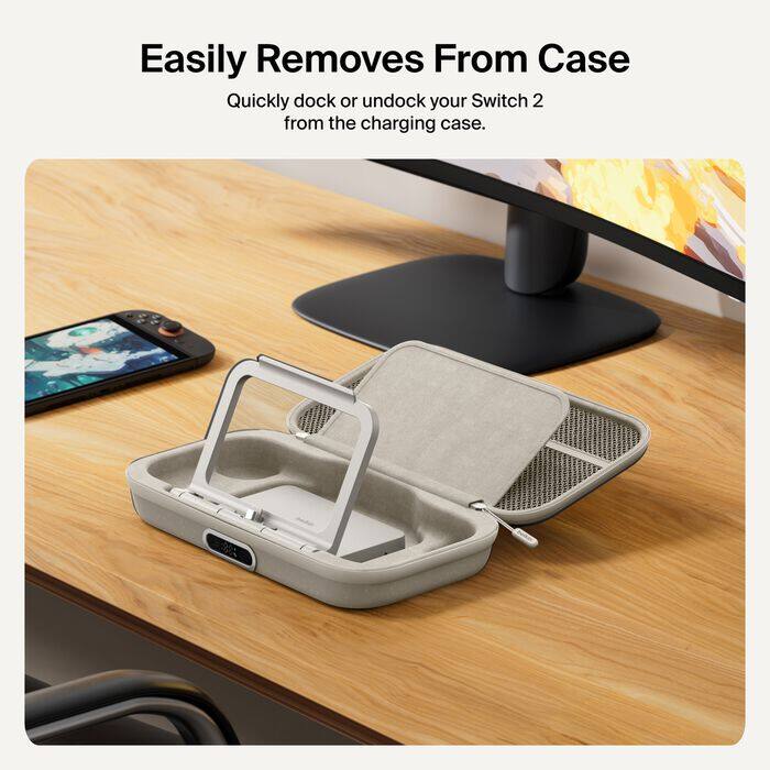 Easily Removes From Case

Quickly dock or undock your Switch 2 from the charging case.