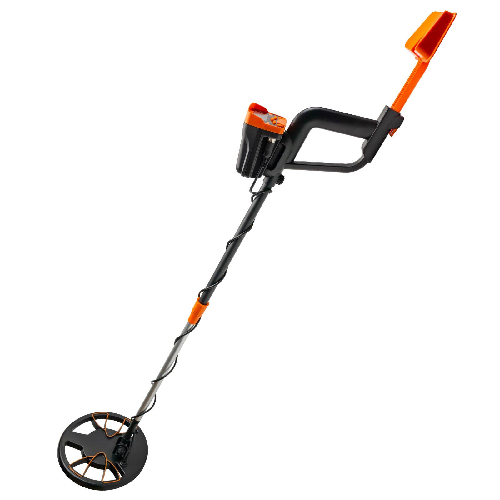 Alt View 5. VEVOR - Metal Detector Waterproof Disc Metal detectors Underwater Underground high Accuracy LCD Display Metal Detector - Black; Orange.