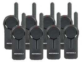 Motorola Solutions - 8 Pack of Motorola DLR1060 Walkie Talkie Radios - Black