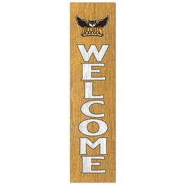 Jardine - Kennesaw State Owls 12'' x 48'' Welcome Outdoor Leaner - Yellow