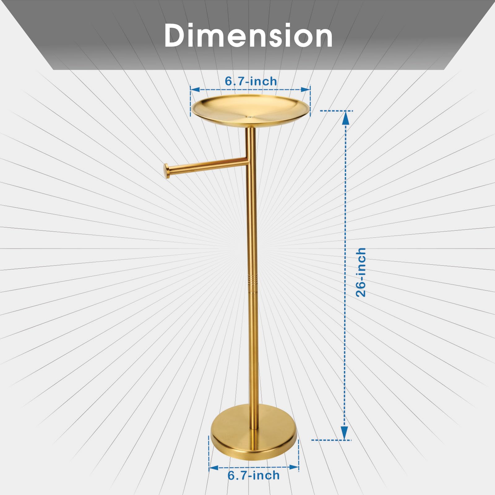 Dimension  
6.7-inch  
26-inch  
6.7-inch