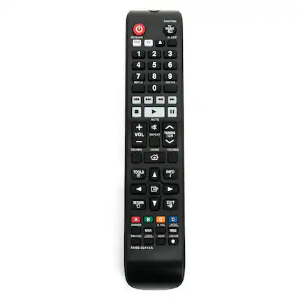 FUNCTION
SOLACE RECEIVER
DVD TV SLEEP
1 2 3 4 5 6 7 8 9 0
RECEIVER DVD
TV
MUTE
TUNING / CH
REPEAT
DISC MENU
TOOLS
INFO
RETURN
EXIT
A B C D
DIMMER
GIGA
SW LEVEL
NR
PRASS
MOE
S VOL
PBASS
MOST
USB REC
AH59-02414A