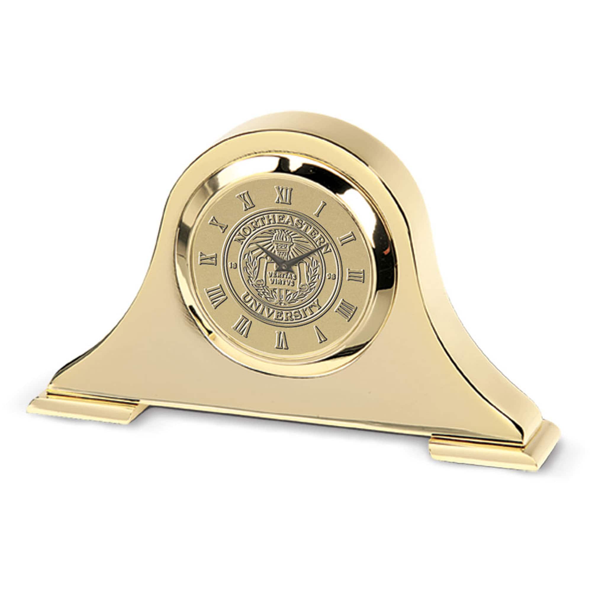 Photos - Other Decoration Jardine - Northeastern Huskies Napoleon Desk Clock - Gold 4684143
