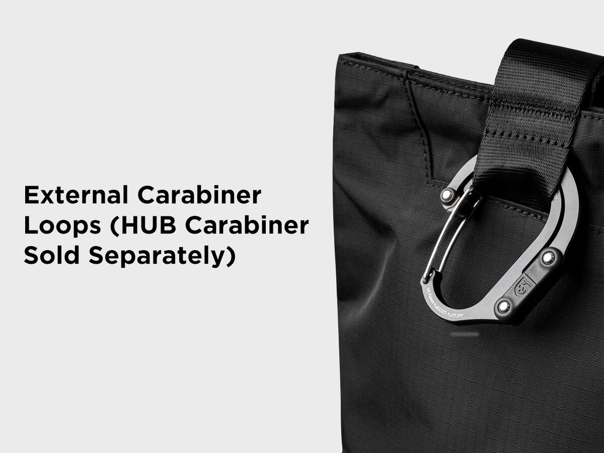External Carabiner Loops (HUB Carabiner Sold Separately)

US Patent 453,527 471,597