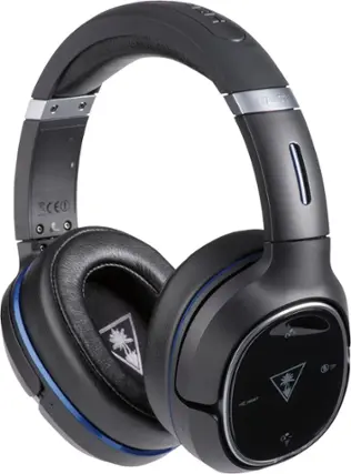 Front. Turtle Beach - Elite 800 Wireless DTS 7.1-Channel Surround Sound Gaming Headset for PlayStation 3, PlayStation 4 and Mobile - Black.