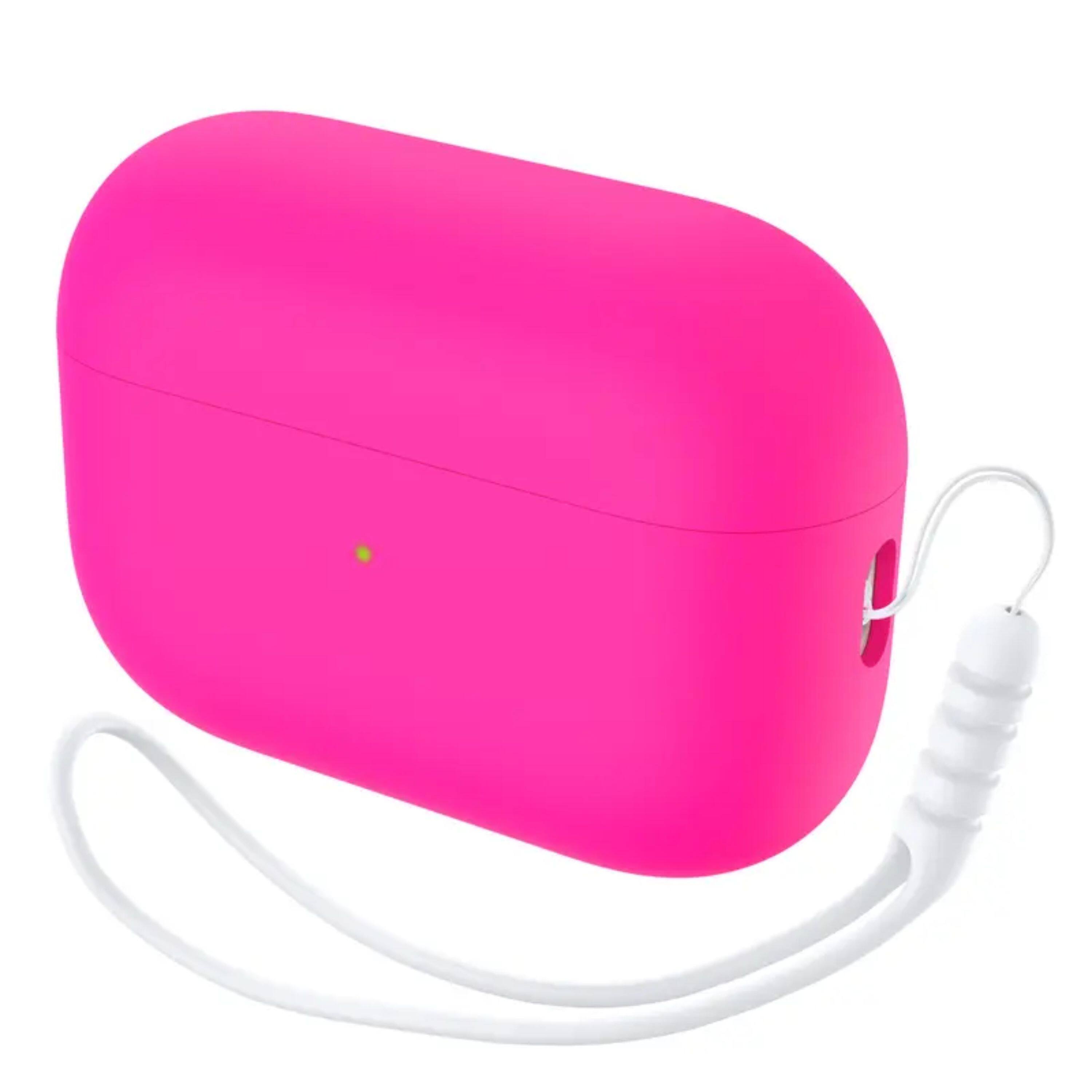 Left. Kitcheniva - Bubbly Airpod Pro Case Fuchsia Pink.