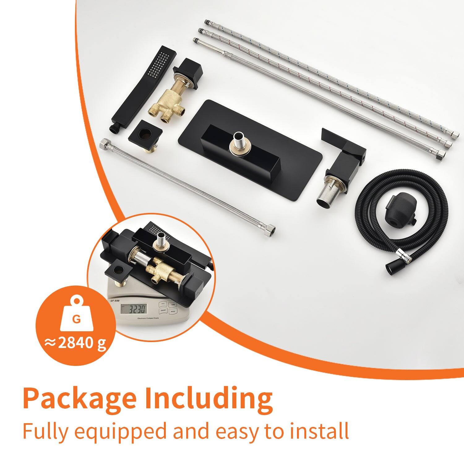 G adidas 3230  
≈ 2840 g  

Package Including  
Fully equipped and easy to install