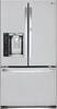 LG - 26.6 Cu. Ft. French Door, Door-in-Door Refrigerator with Thru-the-Door Ice and Water - Stainless Steel-Front_Standard