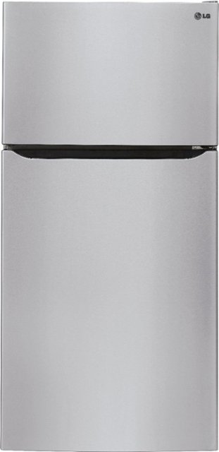 Front Zoom. LG - 23.8 Cu. Ft. Top-Freezer Refrigerator with Ice Maker - Stainless steel.
