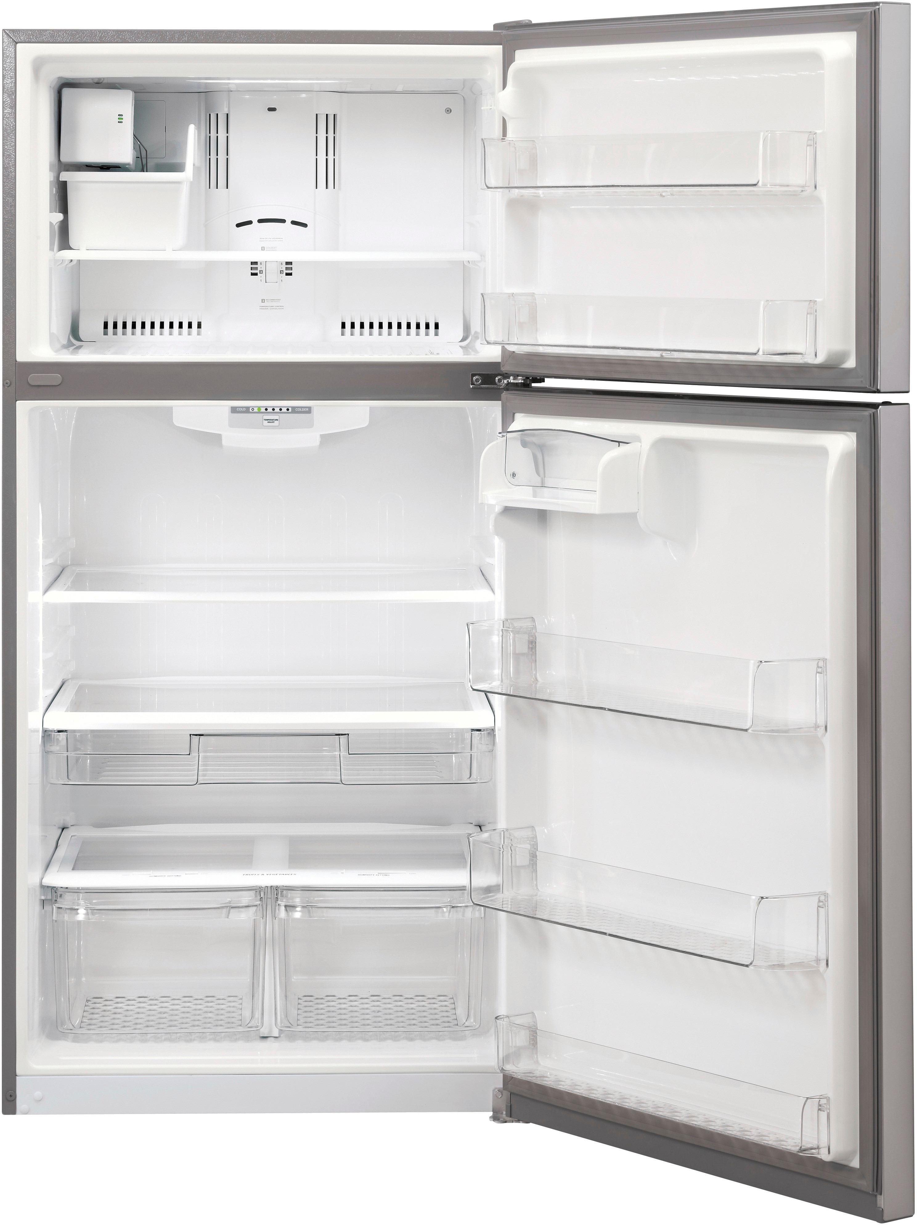 LG 20.2 Cu. Ft. Top-Freezer Refrigerator Stainless steel LTCS20220S ...