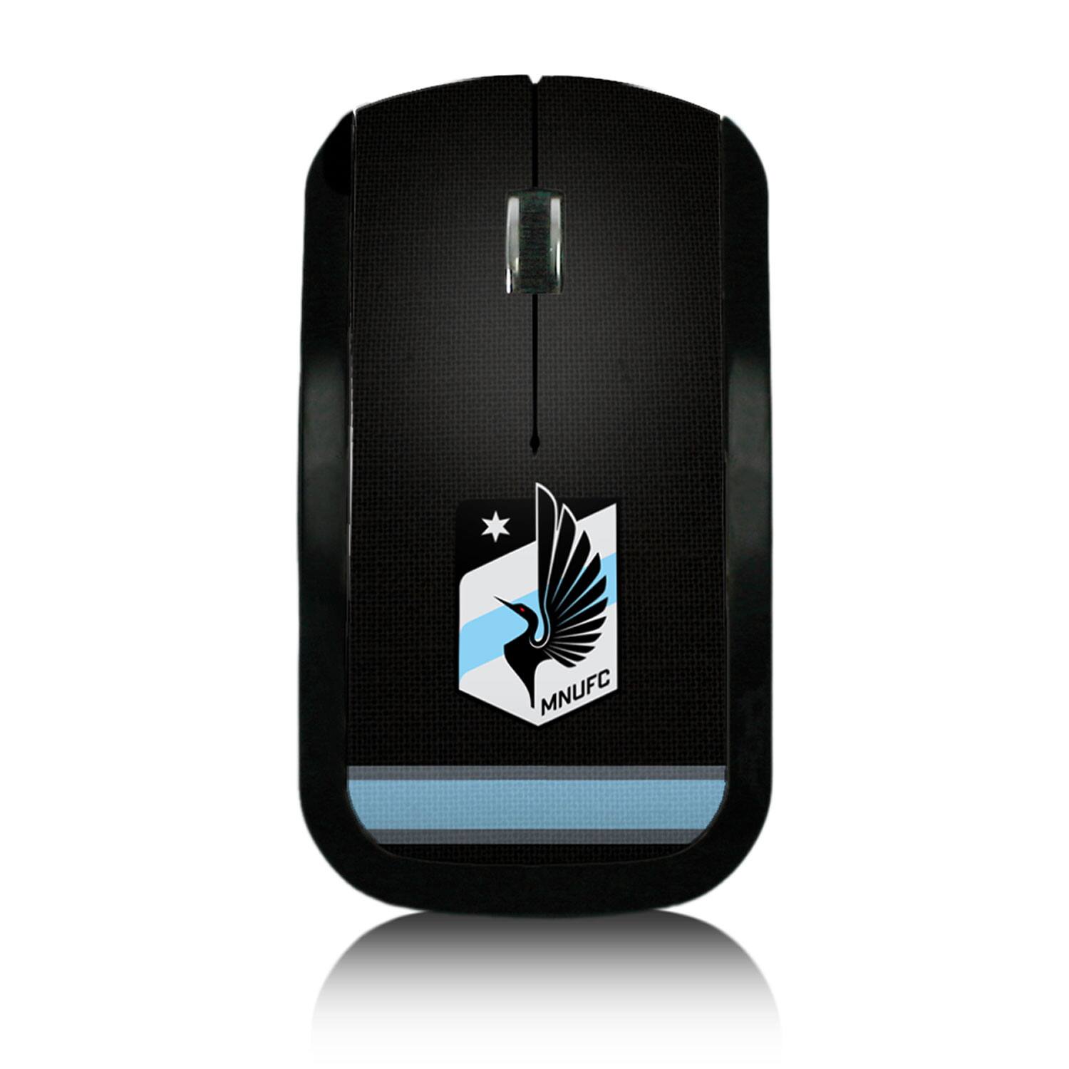 Front. Keyscaper - Minnesota United FC Team Stripe Wireless Mouse - Multicolor.