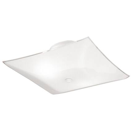 Front. Amber Sporting Goods - Westinghouse 66201 Semi-Flush Mount Square Ceiling Fixture.