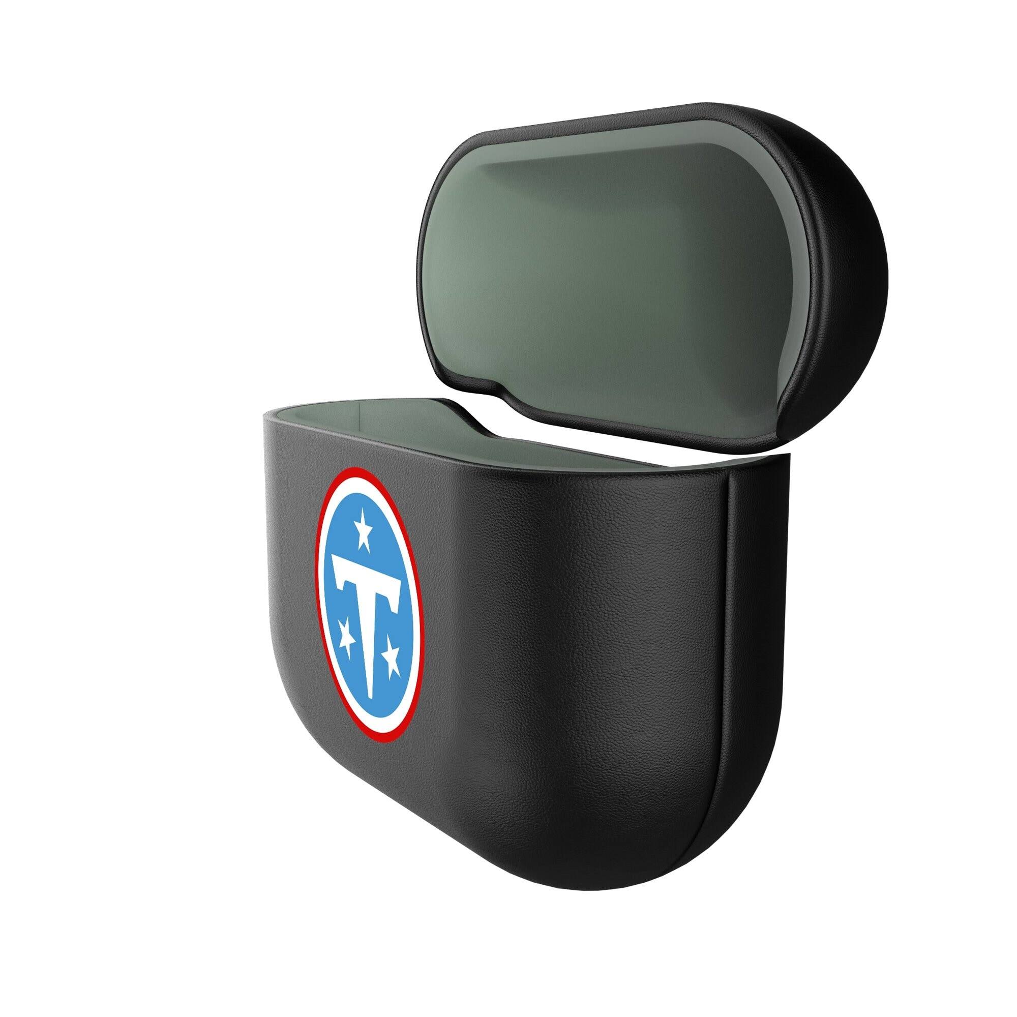Alt View 1. Keyscaper - Tennessee Titans Tennessee Titans Insignia AirPods 4th Generation Case Cover - No Size - Black.