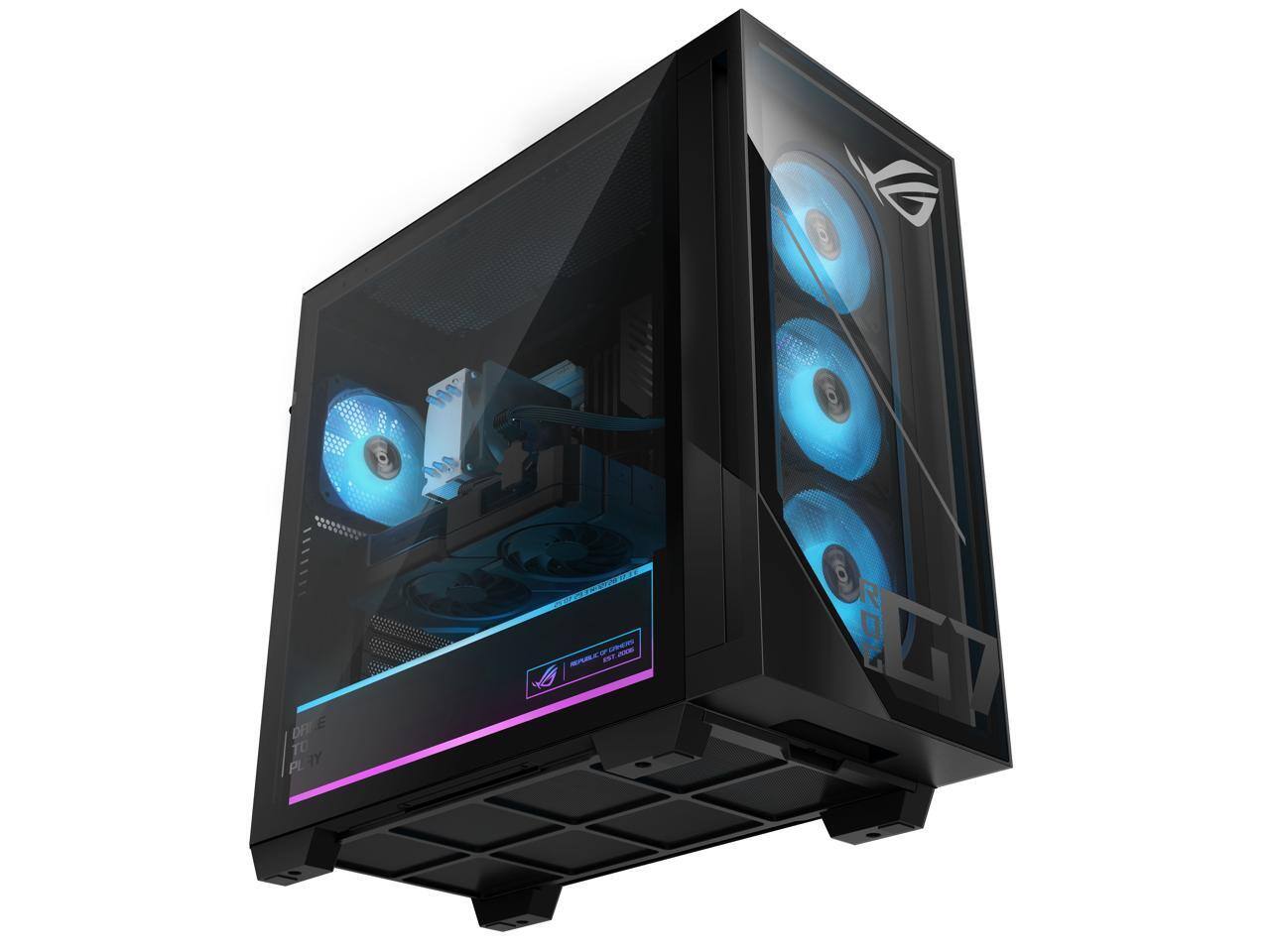 Alt View 1. ASUS - ASUS Gaming Desktop PC GM700TZ-PS776 AMD Ryzen 7 8700F 32GB DDR5 1TB PCIe SSD GeForce RTX 5070 Windows 11 Home - Black.