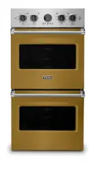 Viking - 27"Premiere Electric Double Oven - Golden Hour - Front_Zoom