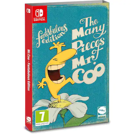 NINTENDO SWITCH
The Many Pieces of Mr. Coo
Fantabulous Edition
Mr. Coo - Fantabulous Edition
PEGI 7
www.pegi.info - E10+ (Everyone 10+)
