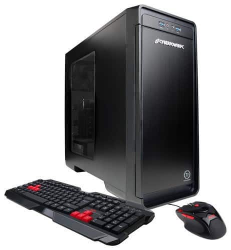 Front. CyberPowerPC - Business Sage Desktop - Intel Core i5 - 16GB Memory - 2TB Hard Drive - Black.
