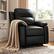 Alt View 4. KERDOM - PU Leather Manual Reclining Sofa Set, 1-3 Seater Thick Upholstery Loveseat Recliner Sofa Oversized Home Theater Seating - Black-1 Seat.