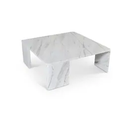 Meridian Furniture - Livorno Light Grey Coffee Table - White