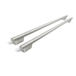 KitchenAid - Handle Hardware Accessory Kit for 42" Built-In Side-by-Side Refrigerator - Monochromatic Stainless Steel