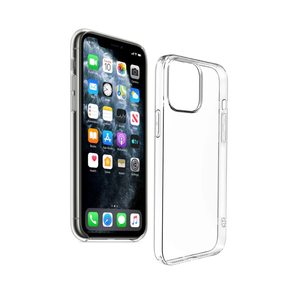 Qixxronics - Transparent Case for iPhone 12 Pro Max Shockproof Phone Case Protective Cellphone Cover for iPhone 12 Pro Max - Clear