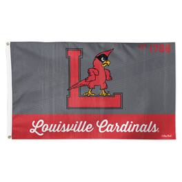WinCraft - Louisville Cardinals Single-Sided College Vault Team Deluxe Flag - Multicolor