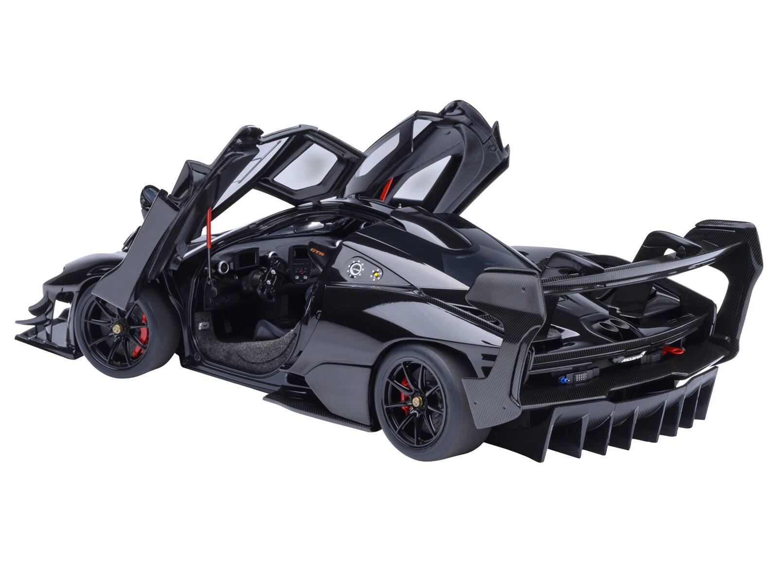 Alt View 1. Autoart - McLaren Senna GTR Onyx Black 1/18 Model Car by Autoart.