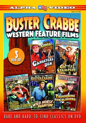 Front. Buster Crabbe Western Feature Films - DVD.