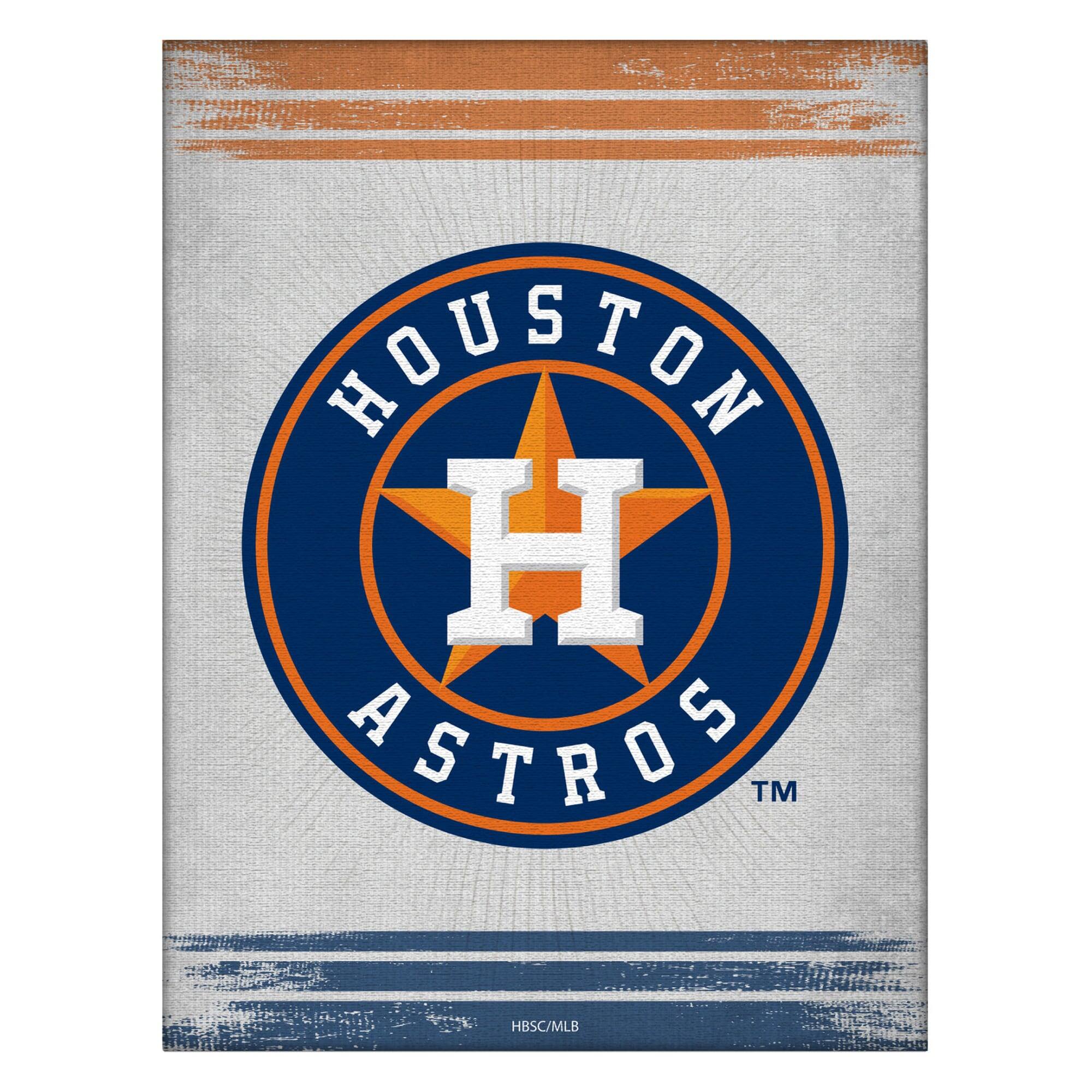 Houston Astros 15" x 20" Splash Canvas Wall Art
