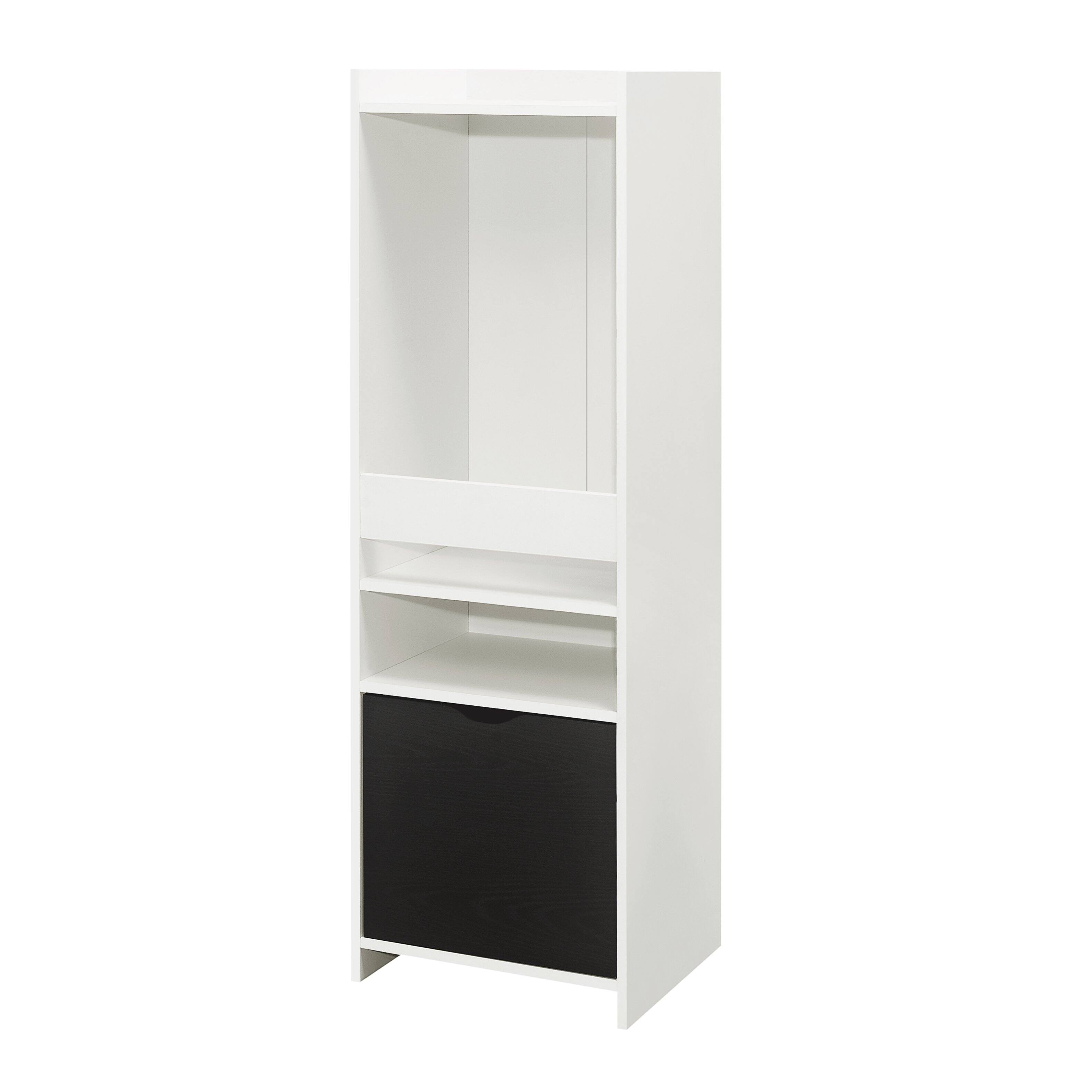 Back. Kings Brand Furniture - Kings Brand Furniture Anne 2-Shelf Kids Bookshelf Bookcase with Drawer, Toy Storage Playroom Organizer - White.